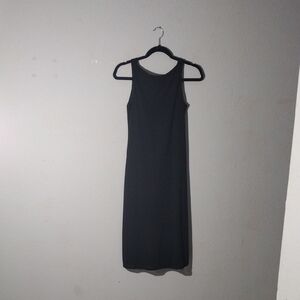 Vintage cache Backless Black Dress